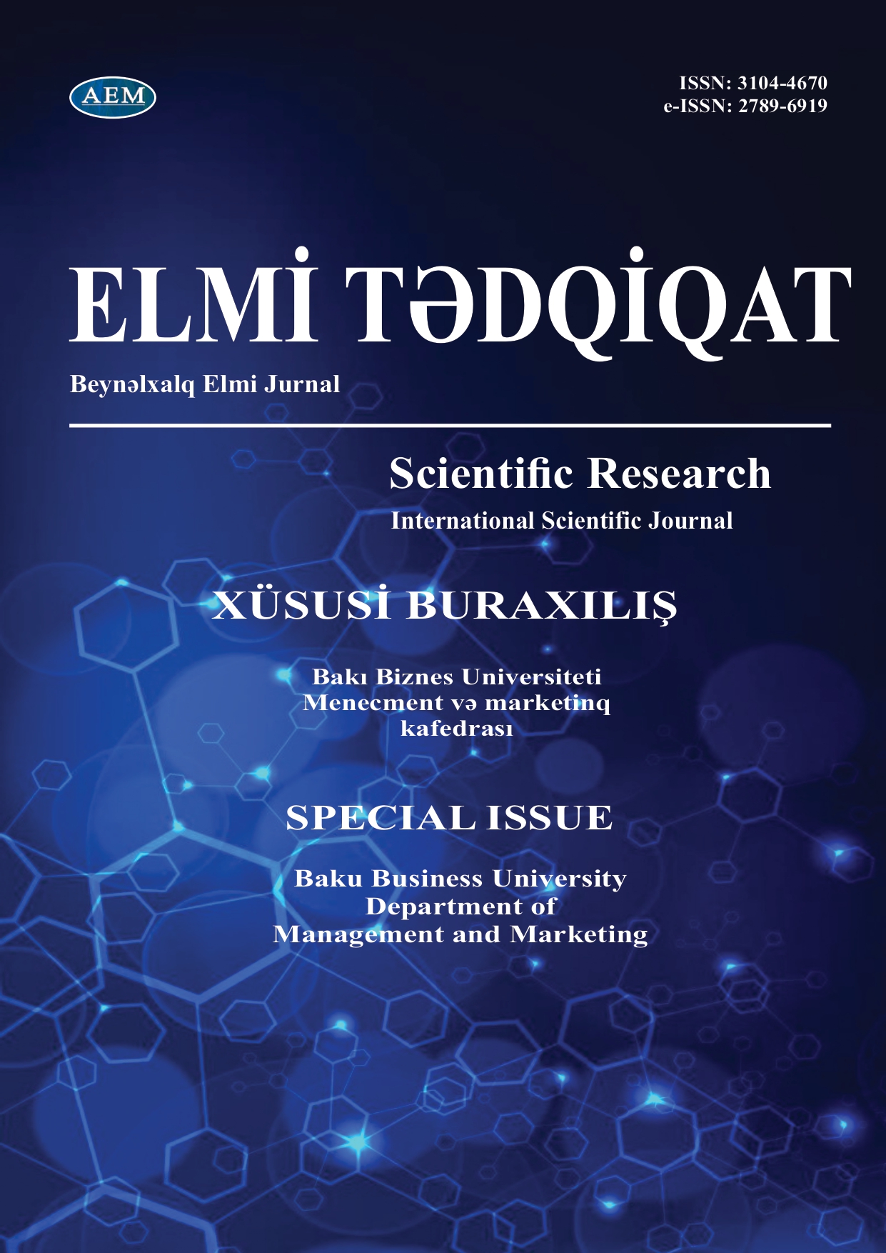 SCİENTIFIC RESEARCH SPECİAL İSSUE        